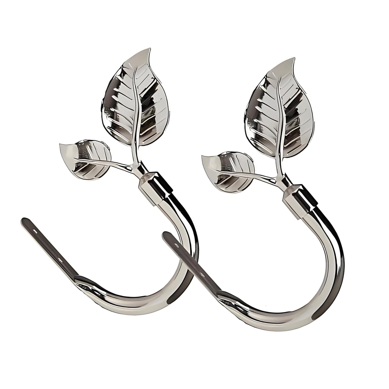 Foloda B Curtain Tiebacks Wall Mount Curtain Holder Curtains Pull Acks Tie Acks For Drapery Leaves Shaped Curtains Holdbacks Wall Mount Holder