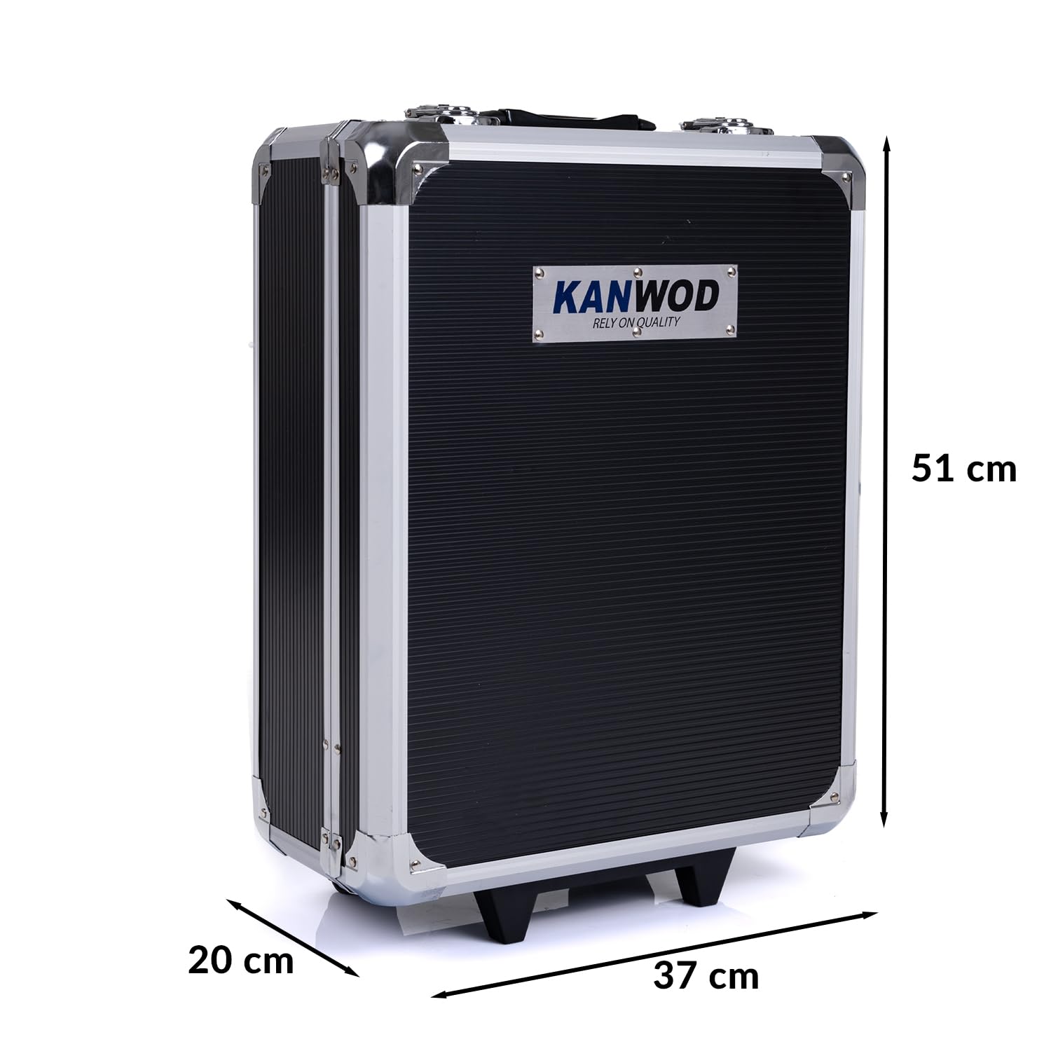 KANWOD Valigetta Attrezzi Completa 1500 Pezzi - Valigetta in Alluminio Robusto - Cassetta degli Attrezzi con Maniglia e Ruote - Set Completo ideale per Garage, Casa, Fai-da-te e Auto