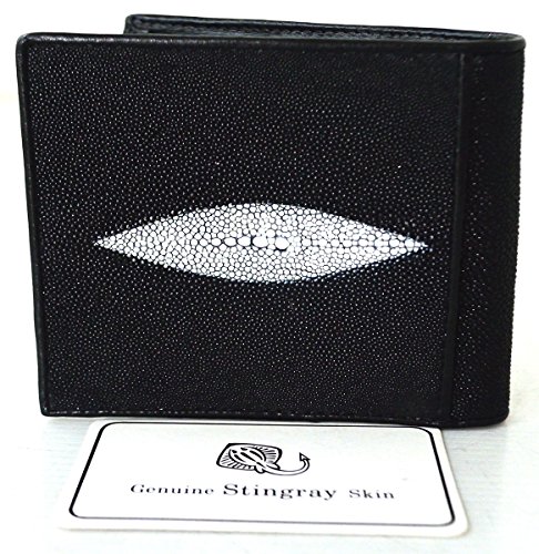 Men's Bifold Double White Pearl Eyes Wallet3