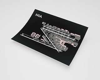 MG Global Modern Poster of Miami Intl Airport Mia 1 | 11x17 12x18 16x24 24x36 Minimal Unframed Print | Minimalism Wall Art Gift | Minimalist Home Office Decor