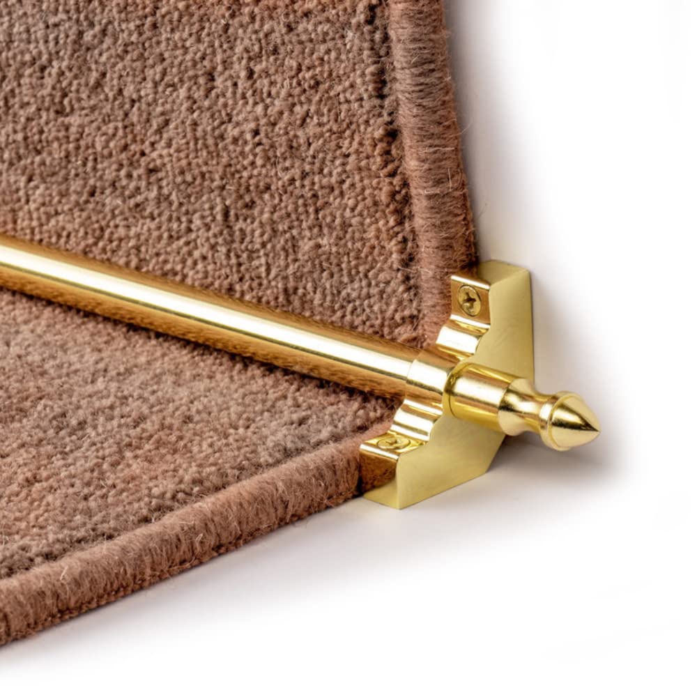 eXtreme Homepride Stair Rod for Carpet Runner - Durable, Lightweight, and Affordable Stair Carpet Rod - 1200mm Long Hollow Stair Rod, Brass