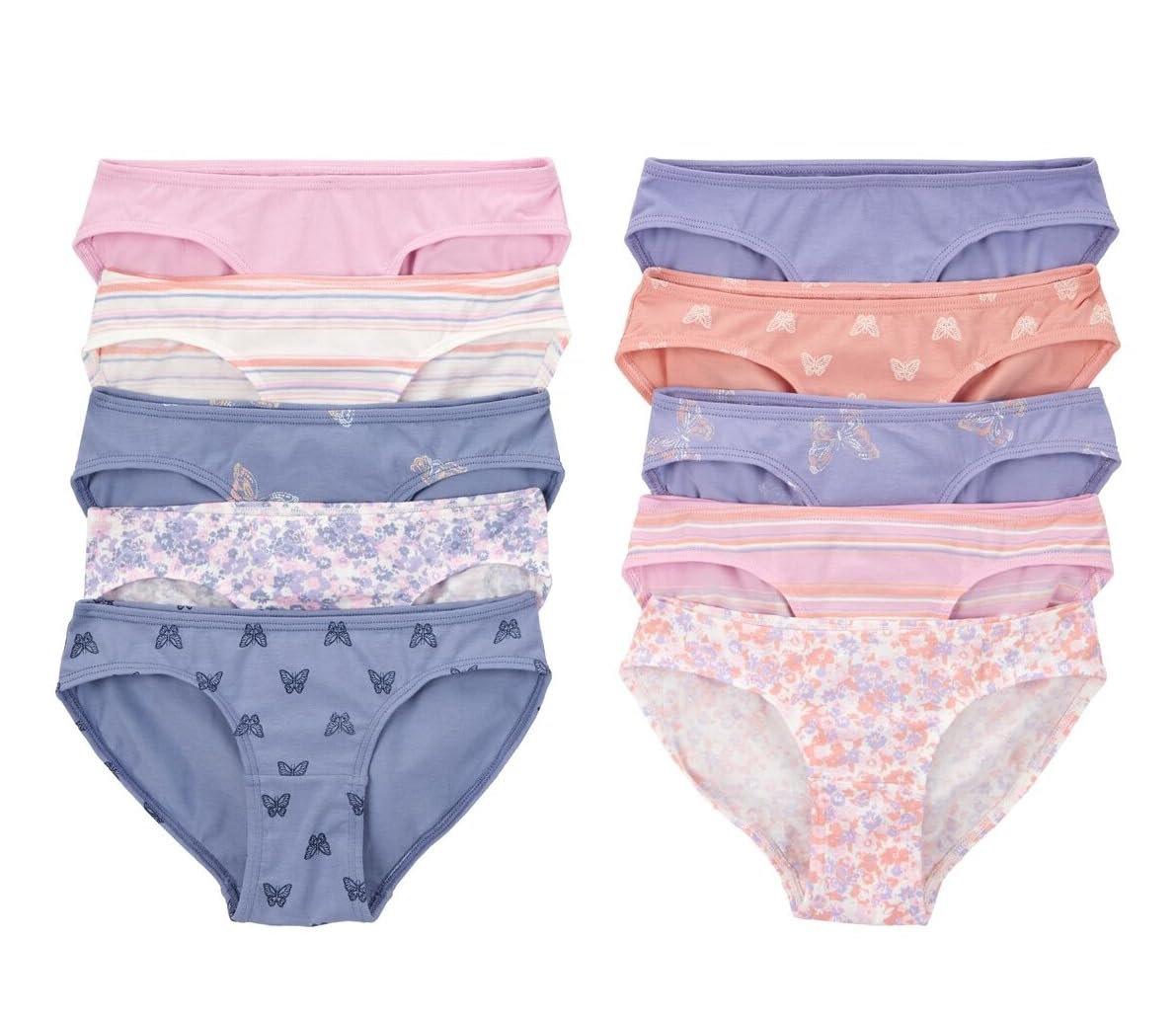 Carters Girl s Stretch Cotton Panties Underwear 10 Pack