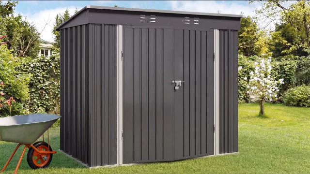 Semonオケージョンロンパース・ブルマセット 80cm Amazon.com : Gizoon 6x4 FT Outdoor Shed, Metal Garden Shed