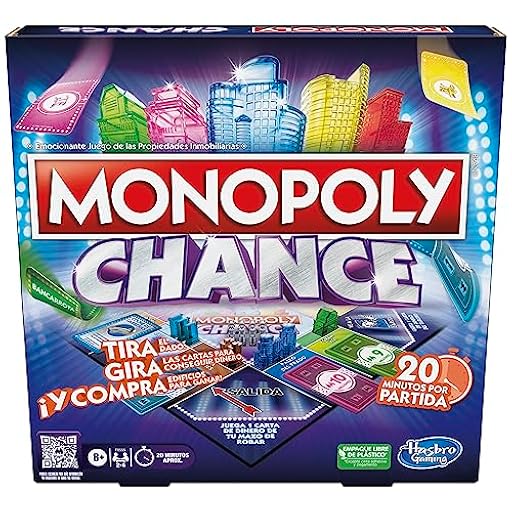 Juego de Mesa Monopoly Chance - Partidas rápidas - Juego Familiar para 2 a 4 Jugadores - Se Juega en 20 Minutos (Versión en Español) | Ya disponible en tu tienda friki favorita! En mundofriki.es! Juego de Mesa Monopoly Chance - Partidas rápidas - Juego Familiar para 2 a 4 Jugadores - Se Juega en 20 Minutos (Versión en Español) | Ya disponible en tu tienda friki favorita! En mundofriki.es!