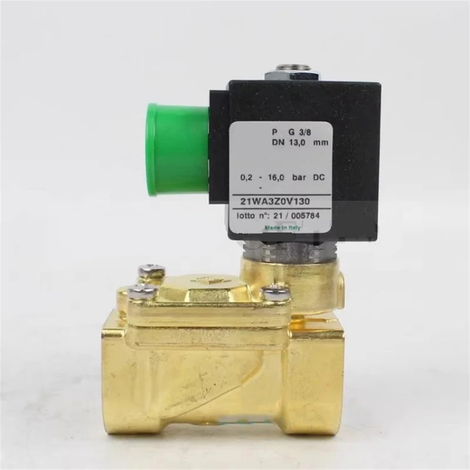 Huuoqiwy 21Wa3z0v130 Normally Opened Solenoid Valve Pilot Operated 24V Ac220v Internal Thread G3/8" Brass(Dc12v)