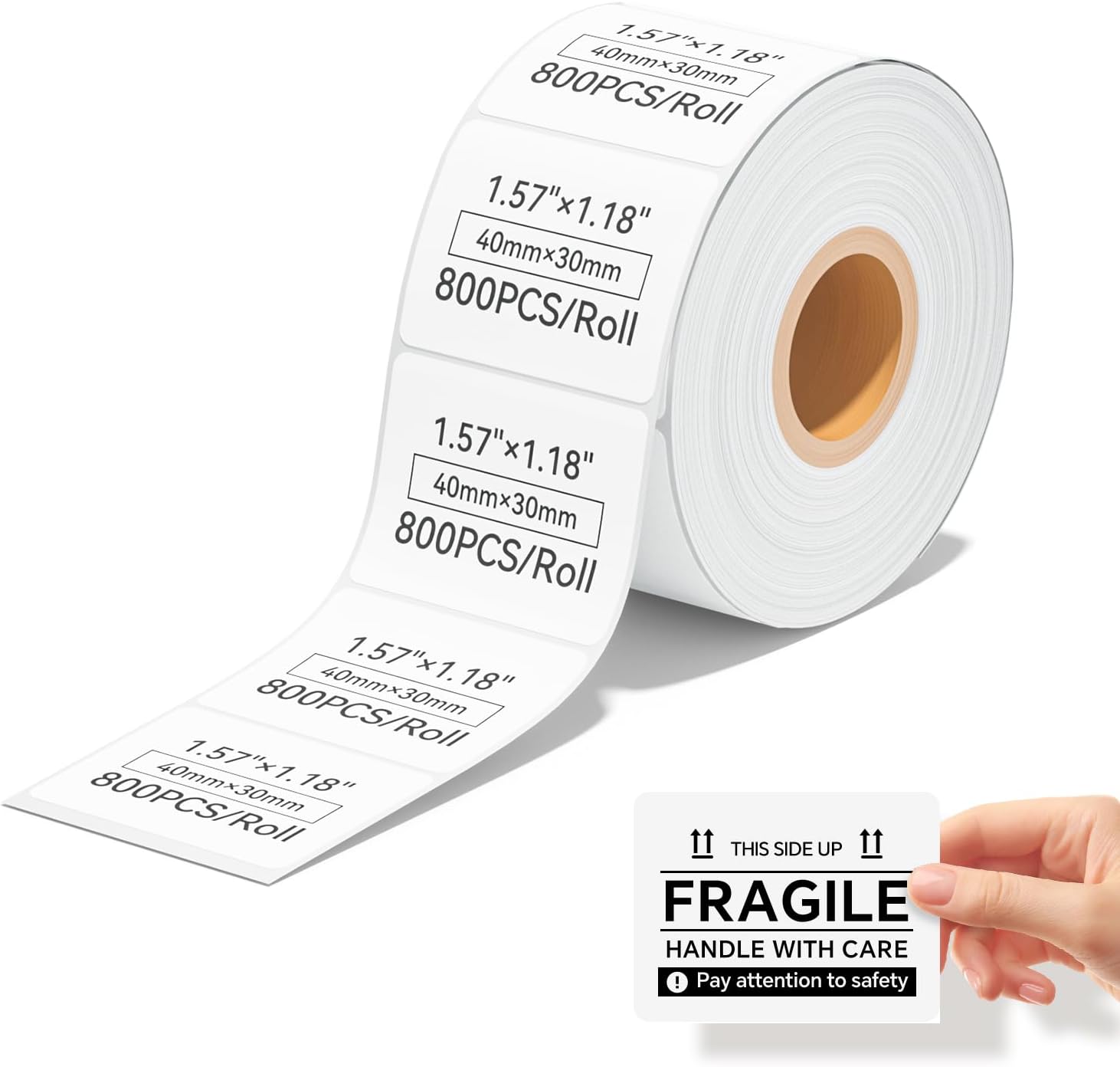 iDPRT 2.28' 1.18' Multi-Purpose Direct Thermal Labels (58mm30mm), Self-Adhesive Thermal Sticker for Address, Barcode, Compatible with iDPRT, Rollo, Zebra, etc, 1 Roll - 1000pcs, Pink (Pack of 4)