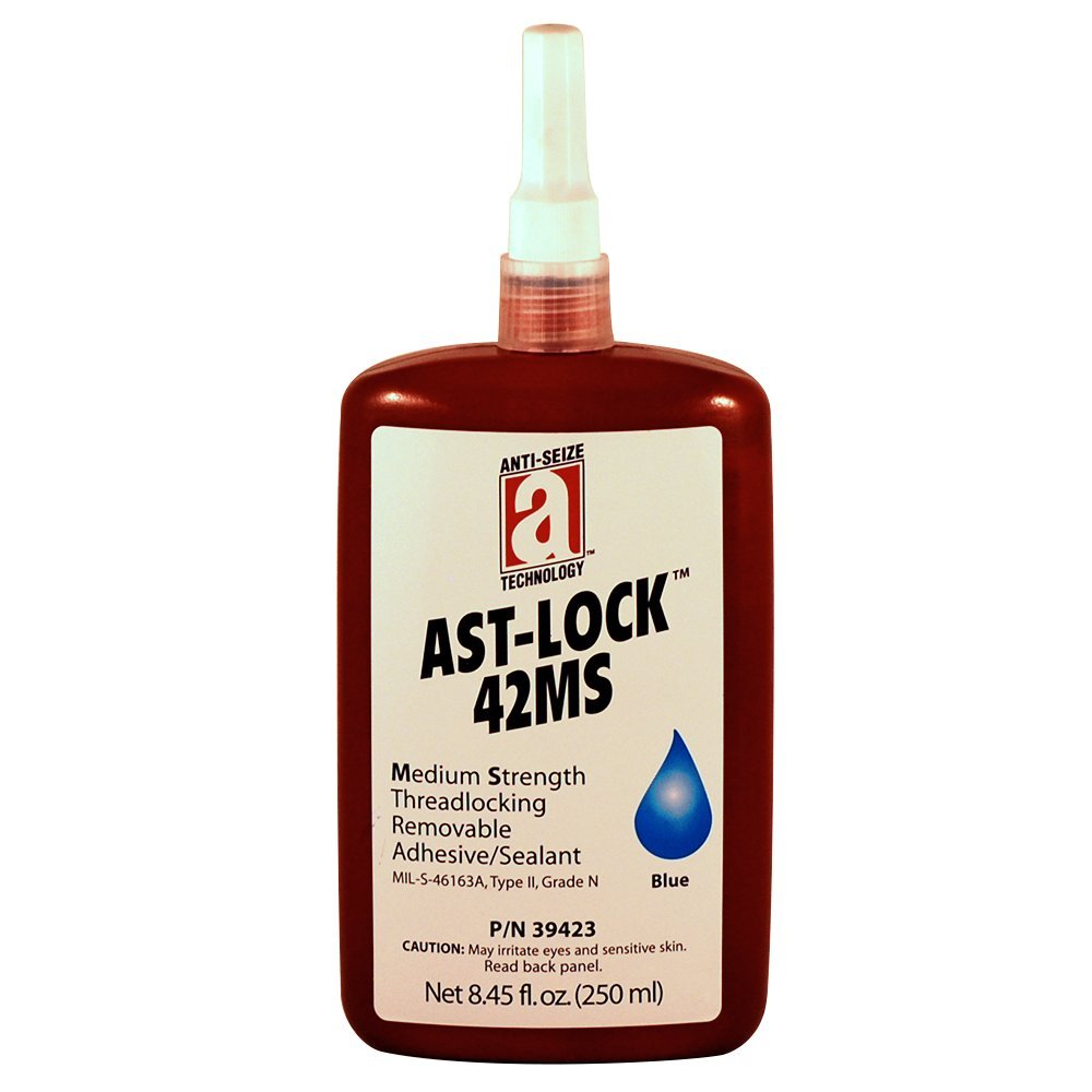 AST-Lock 39423 42MS Anaerobic Threadlocker, 250 mL, Blue
