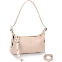 Small Shoulder Bag for Women -Crossbody Bag for Women, Mini Slouchy Shoulder Purse with Cute Keychain Charm &Adjustable Strap