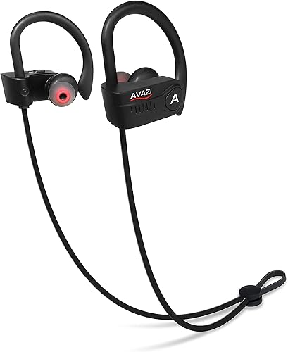 Miniatura 9 de AVAZI Auriculares inalámbricos Bluetooth 5.1, deportivos IPX7 impermeables, auriculares intrauditivos estéreo de alta fidelidad con graves más
