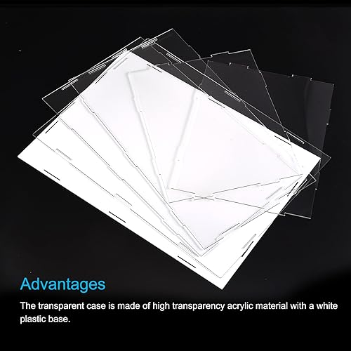 Miniatura 3 de MECCANIXITY Caja de exhibición de acrílico transparente escaparate de protección a prueba de polvo 10x8.3x12.2 pulgadas para exhibición de