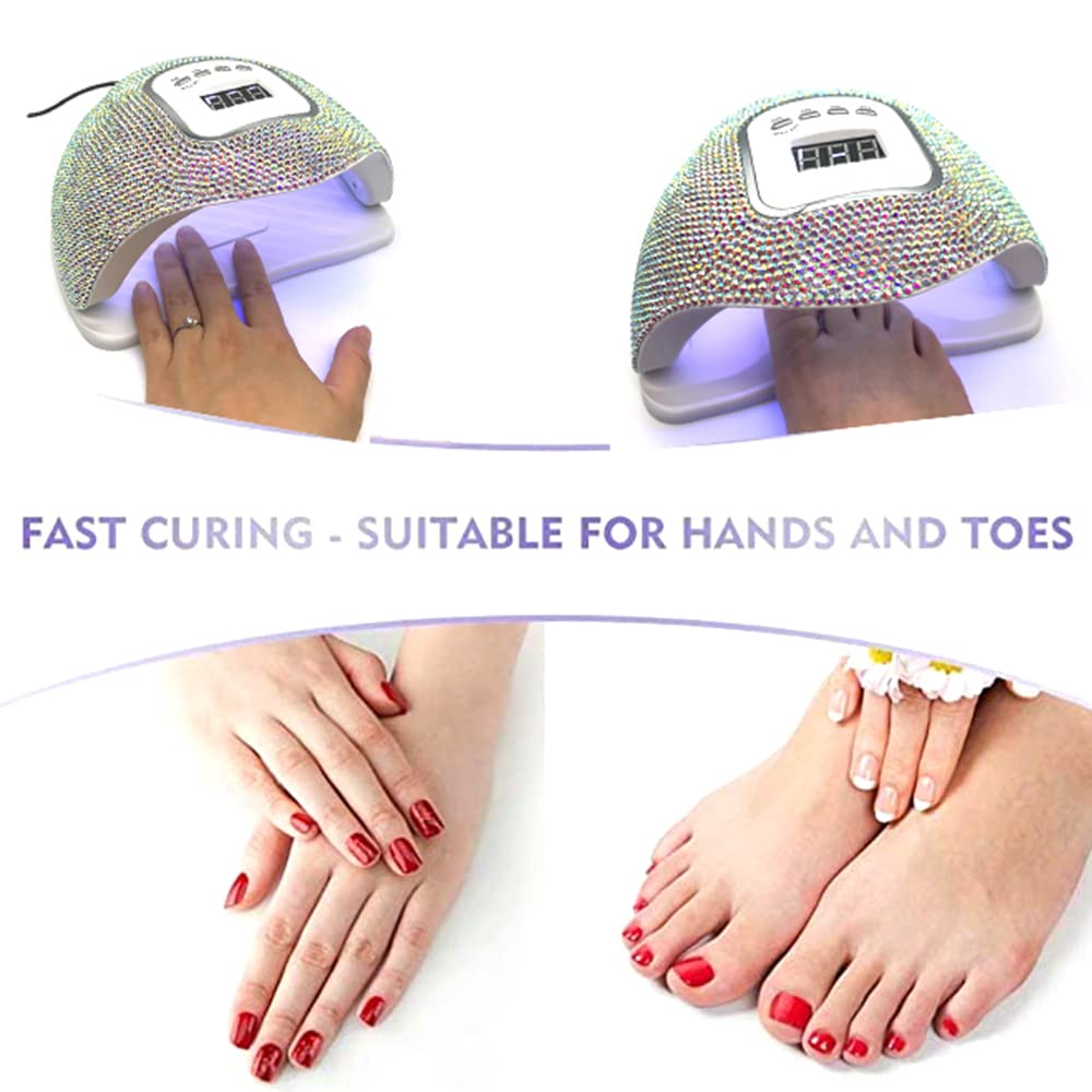 AAPIE Nagellampe Led Professioneller Nageltrockner für Gel-Nagellack-Härtungslampe mit Sensor 4 Timer Maniküre Pediküre Nagelausrüstung