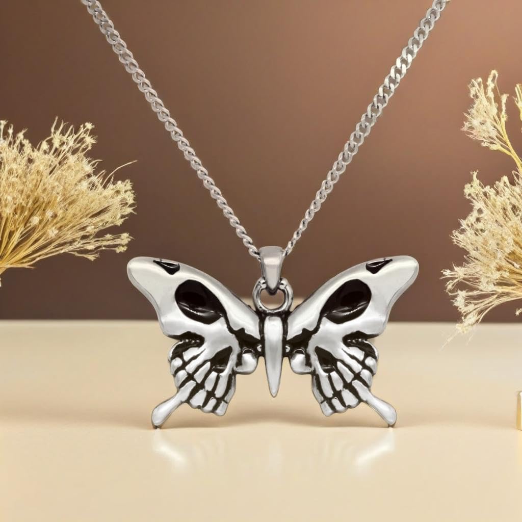 Controse Skull Wings Butterfly Necklace - Image 6
