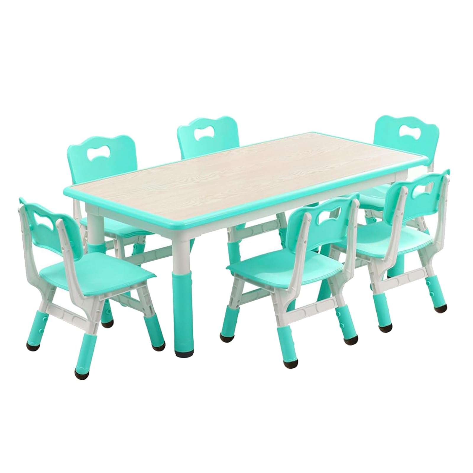 Amazon.com: GAOMON Kids Table and 6 Chair Set,Height Adjustable