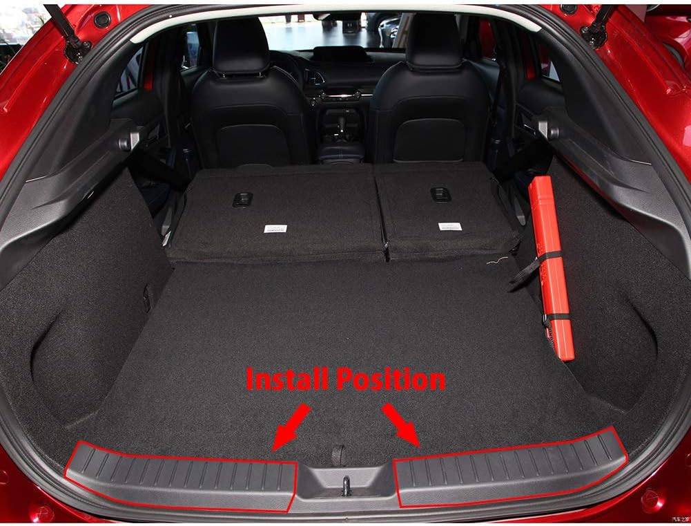 Beautost Fit for Mazda CX-30 CX30 2020 2021 2022 2023 2024 2025 2026 Rear Interior Bumper Sill Plate Guard Cover Trim Stainless Steel