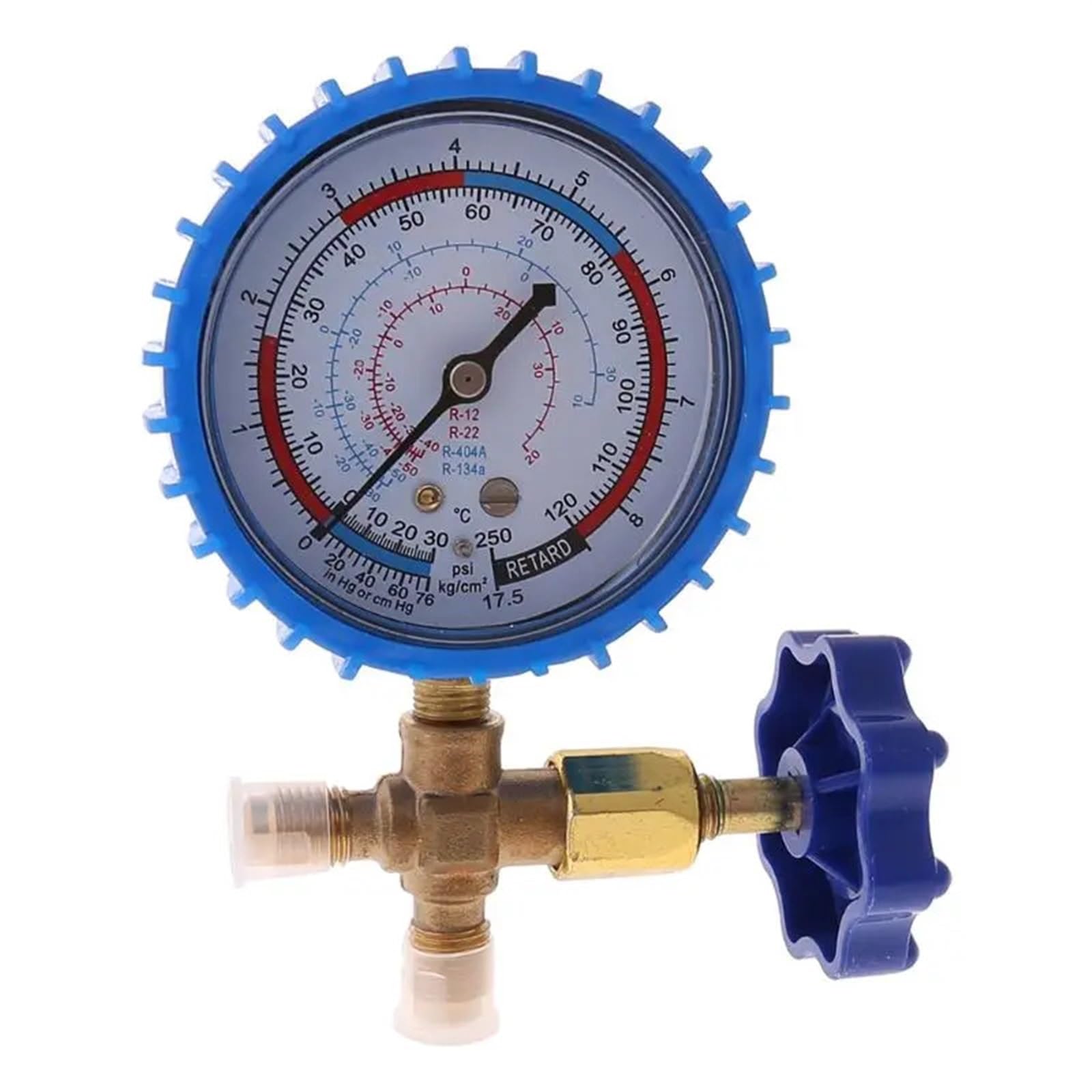Manómetro de presión de recarga de refrigerante de aire acondicionado K1KA 220PSI 500PSI 1 pieza