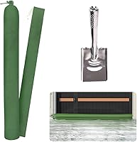 Vista 1 de 2 bolsas de arena para inundaciones con pala, bolsas de arena de lona larga gruesa de 6 x 6 pulgadas, barrera de agua con banda elástica, bolsas