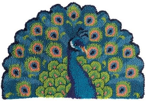 Craftways Peacock Fan Latch Hook Kit