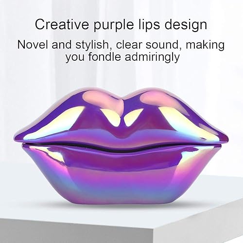 Miniatura 5 de Teléfono fijo de diseño de labios, teléfono con cable de escritorio electrochapado, teléfono con forma de labio en forma de boca para decoración de