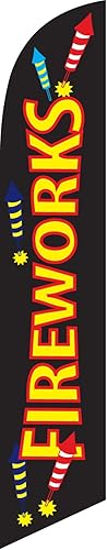 Bandera de plumas de Swooper de fuegos artificiales para negocios, pancarta de publicidad al aire libre, ideal para eventos, ventas y celebraciones