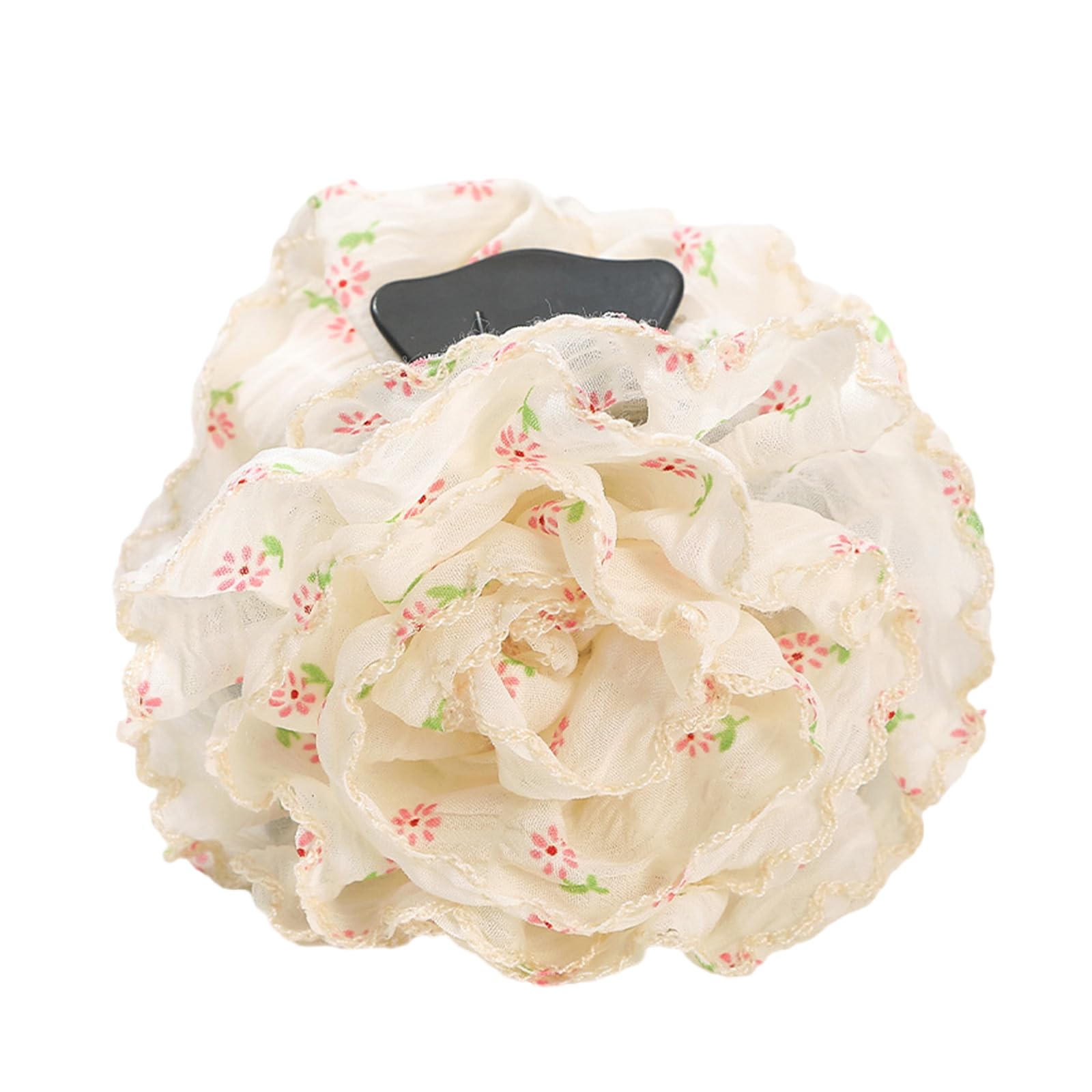 MICFENY Green Plaids Floral Designs Hair Clip Practical Hairpin Gentle On Hair Suitable For Travel And Commuting