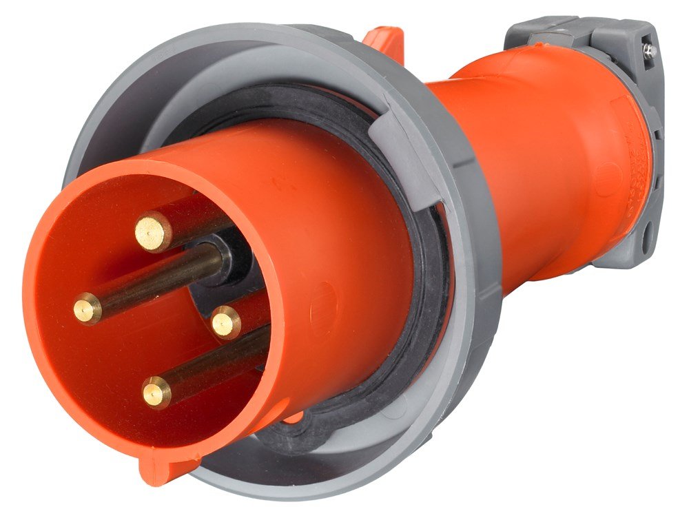 Hubbell HBL460P12W Wiring Device-Kellems Plug 3 Pole 4 Wire