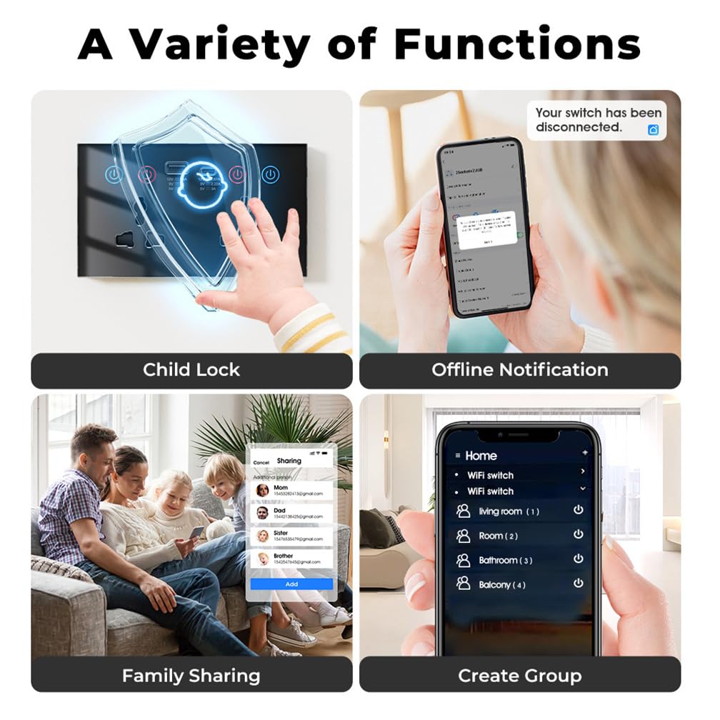 Tuya WiFi WLAN Smart Socket USB Type-C 15W Wall Outlet Universal Plug Outlet Smart Home Sock Compatible with — view 3