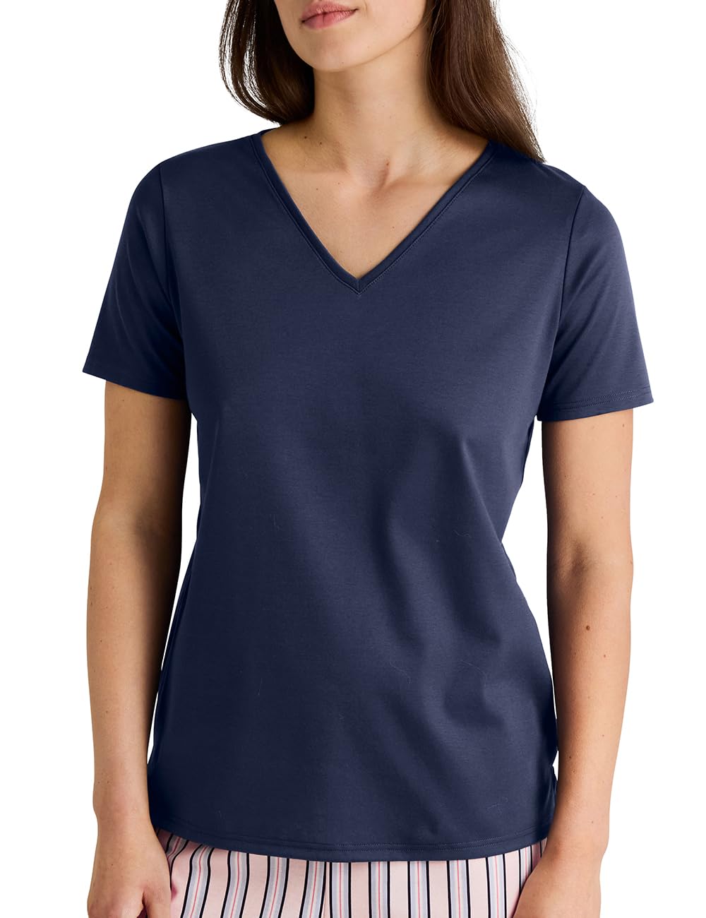 Calida Women's Peacoat Blue Favourites Sleep Shirt Short-Sleeved Size 16-18, 44-46