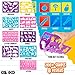 Ozziko Stencils for Kids, Tracing Arts and Crafts Supplies Kit, Gift for All Ages Boys and Girls, Includes Number, Dinosaur, Animal, Alphabet Letter Stencils and Carrying Case