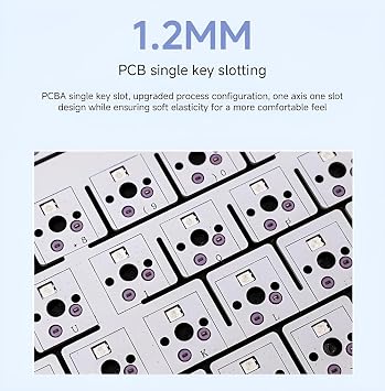 Shaking Tank x Aula F75 Gasket Mechanical Keyboard, 75% Wireless Hot Swappable Gaming Keyboard with Five-Layer Padding&Knob, Bluetooth/2.4GHz/USB-C, RGB (Light Blue, LEOBOG Reaper Switch)