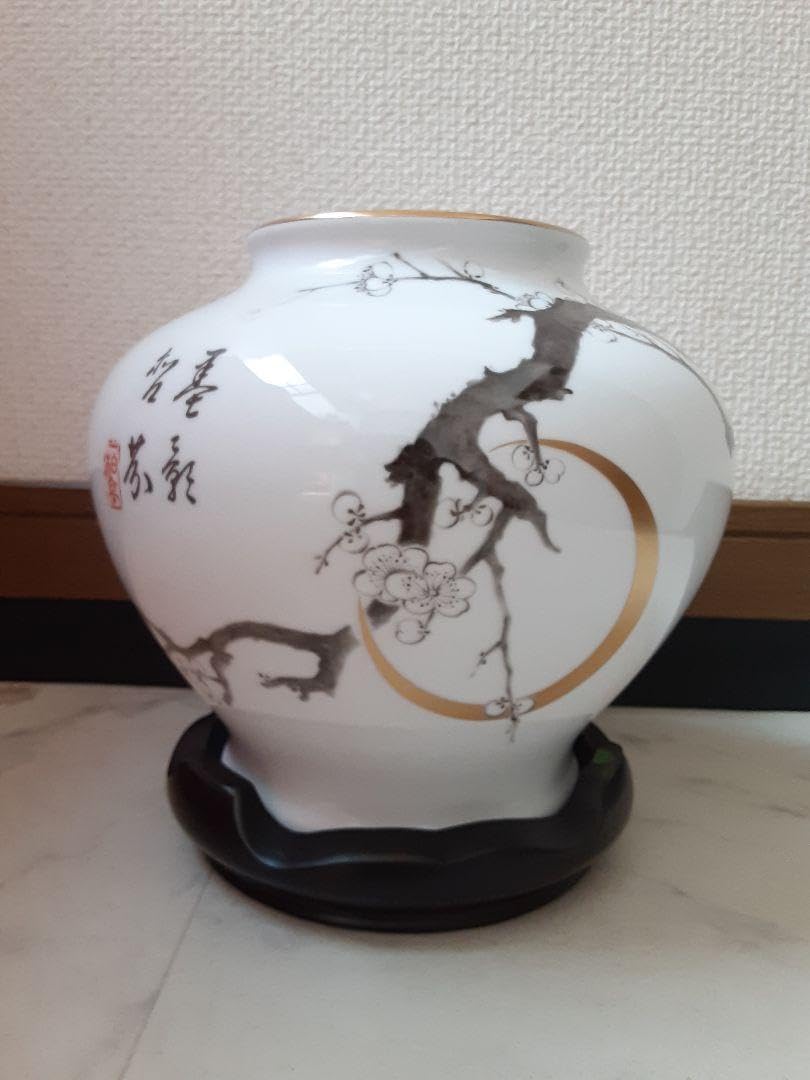 百木春夫作　高級磁器　限定版　桜花瓶皇室担当 百木春夫作 高級磁器 限定版 桜花瓶皇室担当百木春夫作