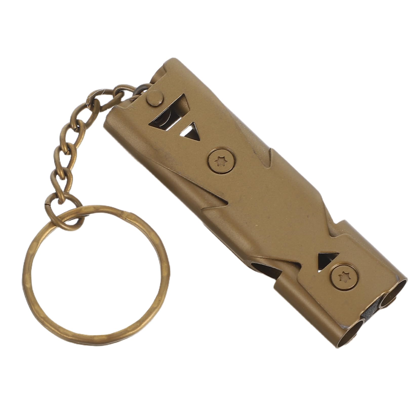 VICASKY Survival Whistle Stainless Steel Outdoor Emergency Hiking Camping Lifeguard High-pitched Sound Compact Design