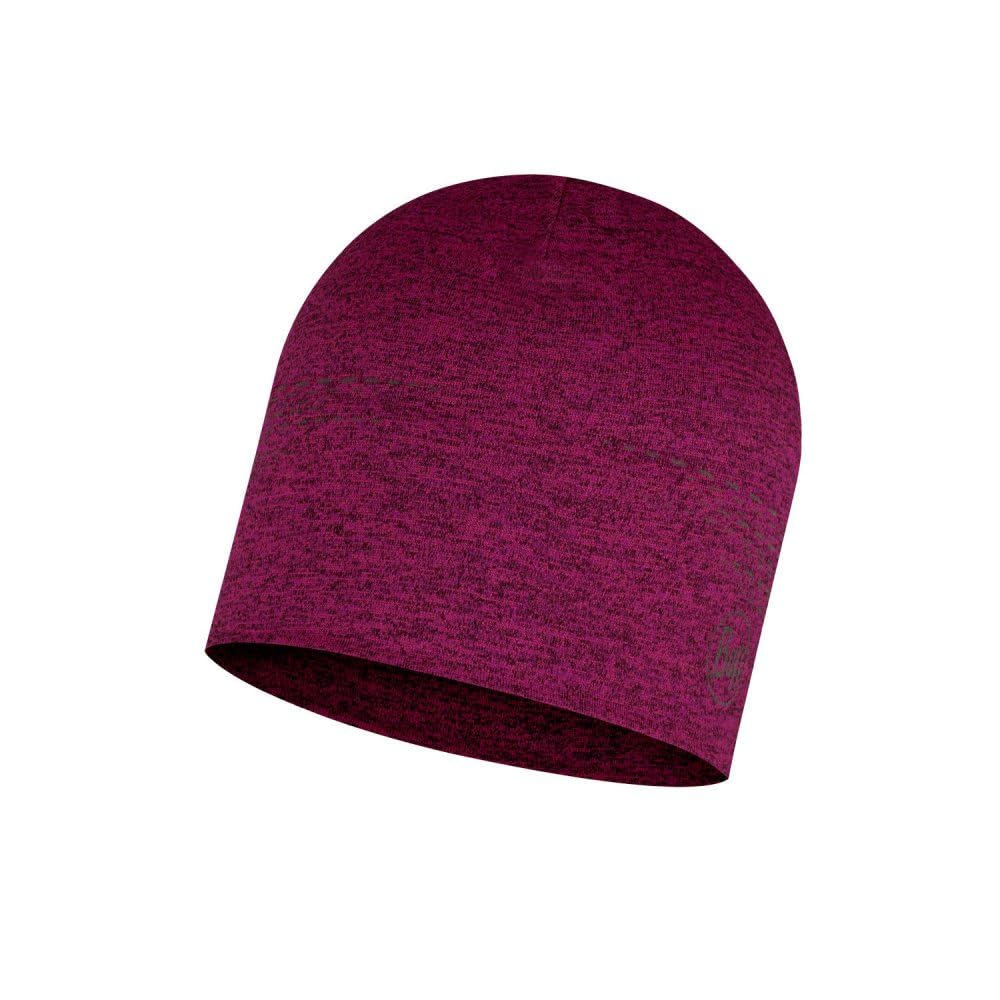 BUFF®| DryFlx® Beanie Hat Man Woman Adult, Quick Drying, Stretch, Reflective, Shiny, Night, Visibility, Running, Moisture Wicking, One Size, Pink,
