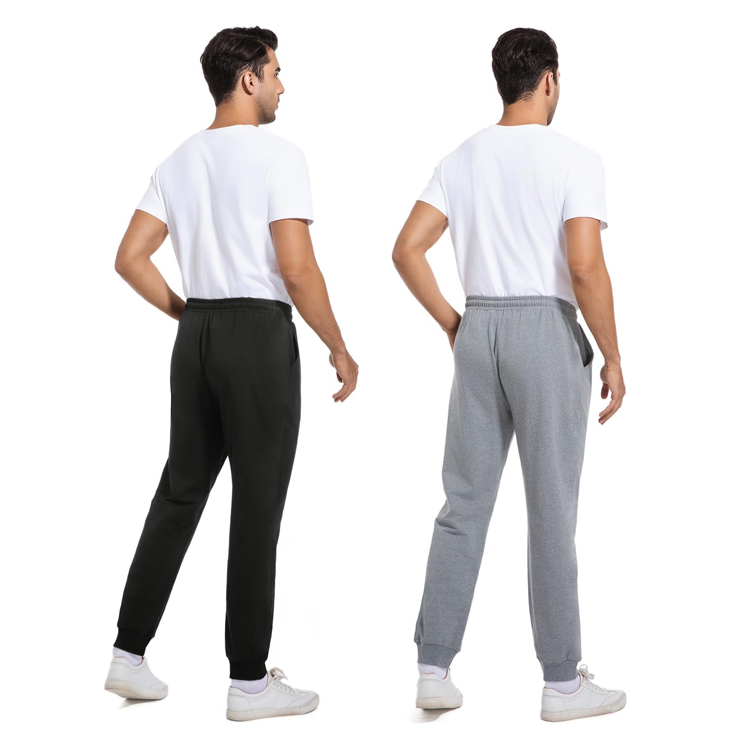 FGFD&OU Pantaloni Sportivi Uomo Cotone Pantaloni Lunghi da Umom Joggers Slim Fit Pantaloni Tuta Palestra Running Fitness Pants con Tasche per L'Estate Sport