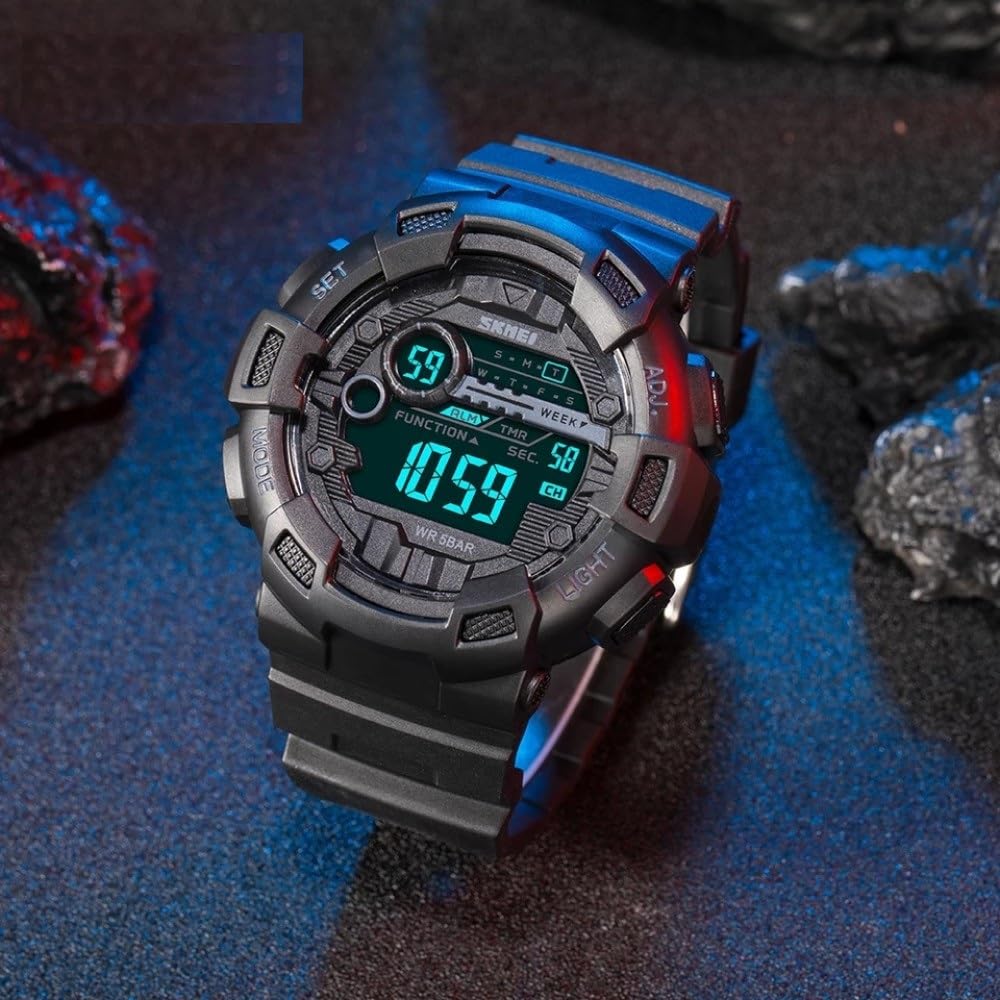 Relógio Masculino Skmei 1243 Á Prova D’água 50m Shock Digital Esporte Preto em promoção! Veja a oferta e mais achadinhos de Relógios de pulso 7 Hoje é o melhor dia para comprar Relógio Masculino Skmei 1243 Á Prova D’água 50m Shock Digital Esporte Preto com aquele preço maroto! Promoção! Aproveite a oferta! 7