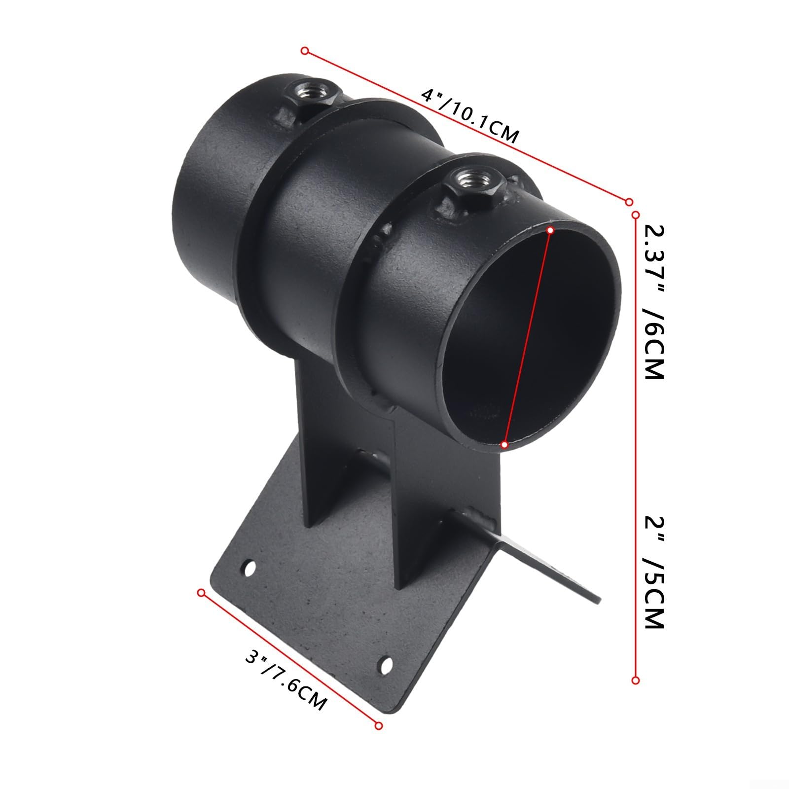 Support pour parasol Balcon Réglable 40-54cm - Fixation pour robuste Acier pour Pots de Fleurs et Parapluies 1.5-2 Pouces - Socle Mobile avec pour roues Freinables pour Terrasse Jardin