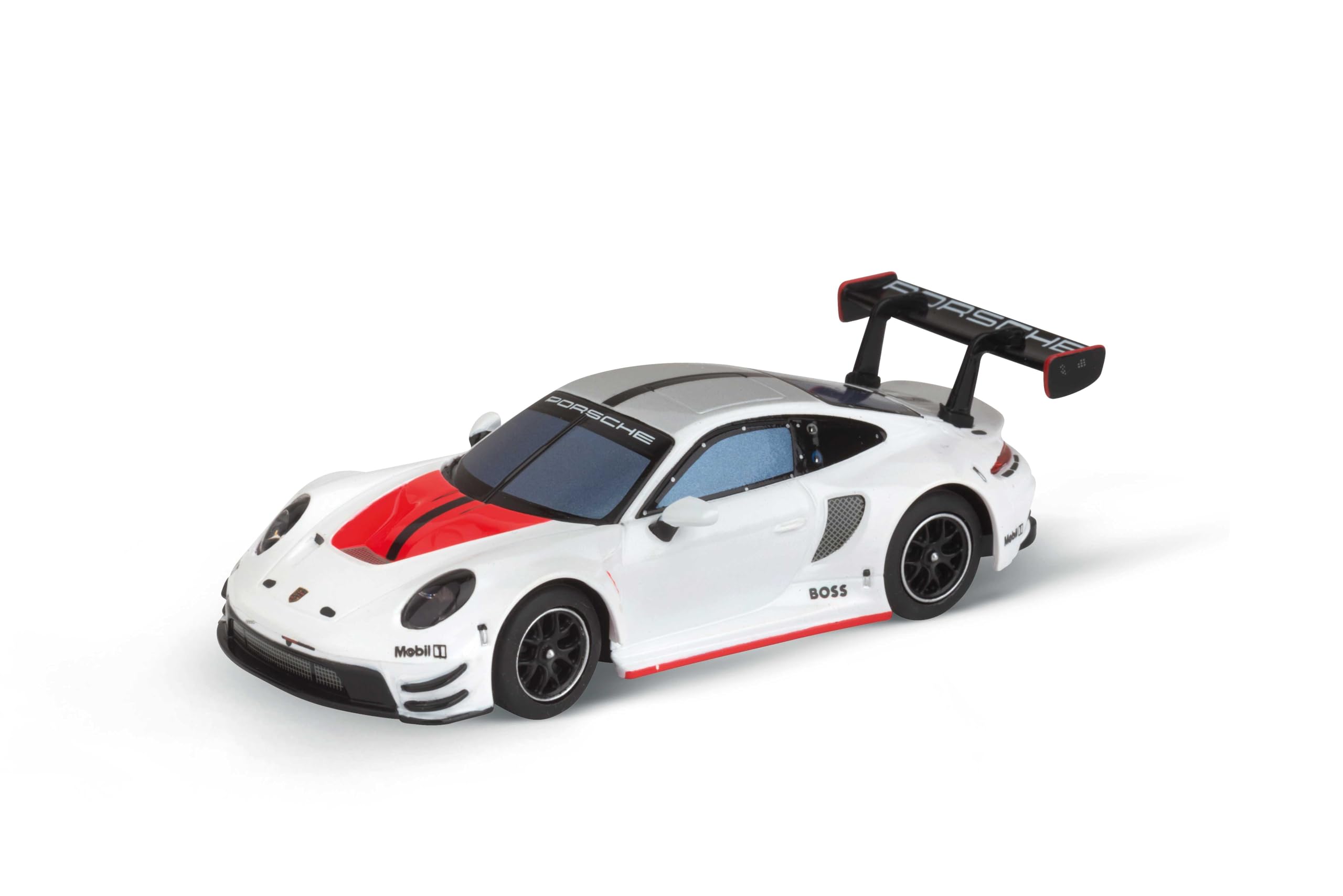 Carrera Hybrid 50051006 Porsche 911 GT3 R White Lightning 1:50 Scale AI-Supported Race Car with Working Lights & USB-C Charging