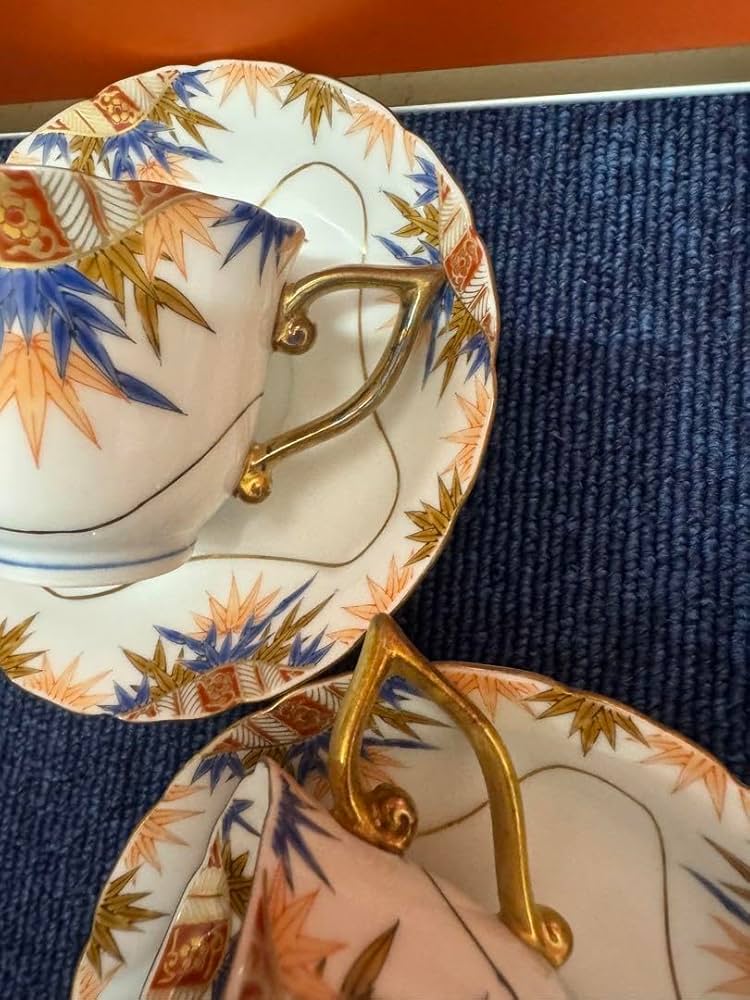 740 有田焼 賞美堂 其泉　竹紋　ソーサー　茶托　6客　未使用 Amazon | 有田焼 賞美堂 其泉窯 色絵竹文 カップ＆ソーサー 3客