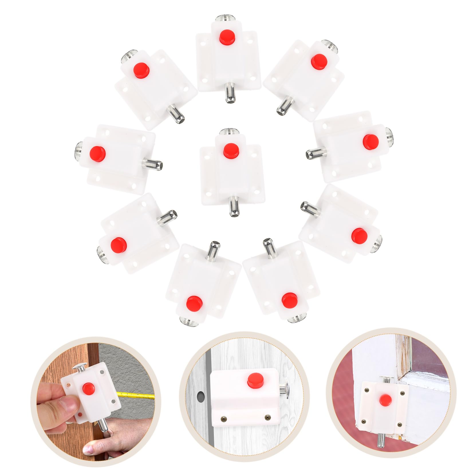 Uonlytech 50pezzi Catenaccio Chiusura Per e Resistente Facile Installare Finestre e Interne