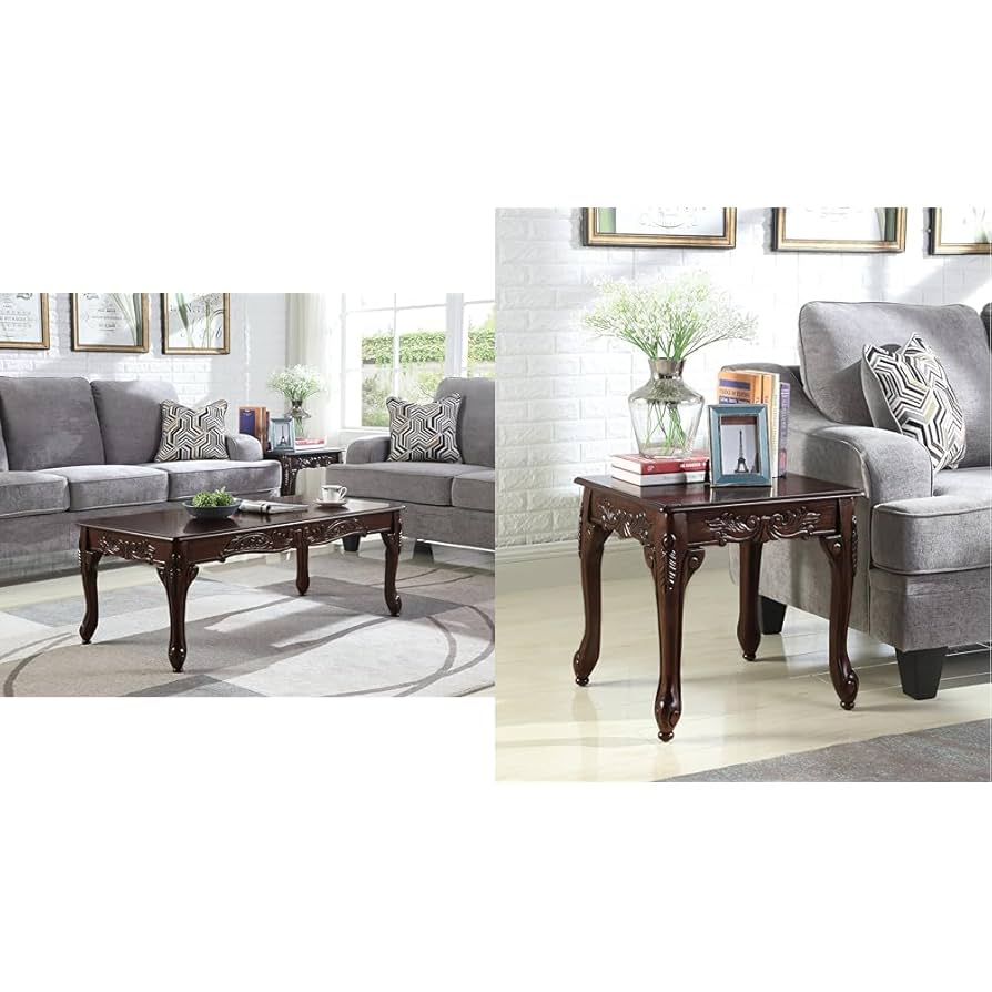 Amazon.com: Roundhill Furniture Traditional Ornate Detailing