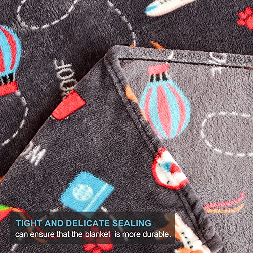 Nmosyni Doggy Blanket For Kids, Doggy Throw Blanket For Boys And Girls, Cozy Doggy Pattern Fleece Blanket With Vibrant Colors & Cute Design, Super Soft And Warm Grey Throw Blanket -50X60 Inches #TOP3