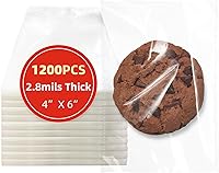 Vista 9 de 100 bolsas de celofán autosellantes de 4 x 6 pulgadas, bolsas transparentes para galletas, bolsa de celofán resellable para embalaje de regalos
