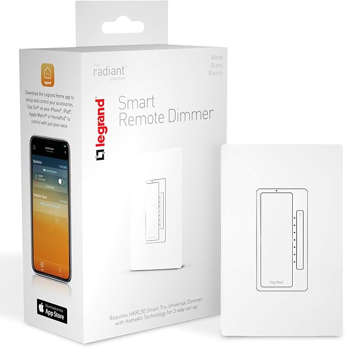 Legrand, Smart Dimmer Switch, Apple Homekit, Remote Accessory, Quick