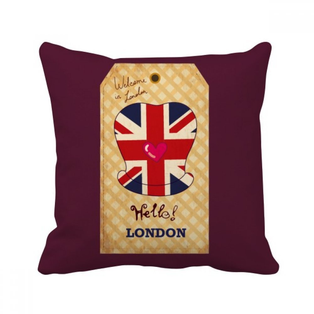 Coussin London Stamp pour raviver un canapé fatigué 40x40