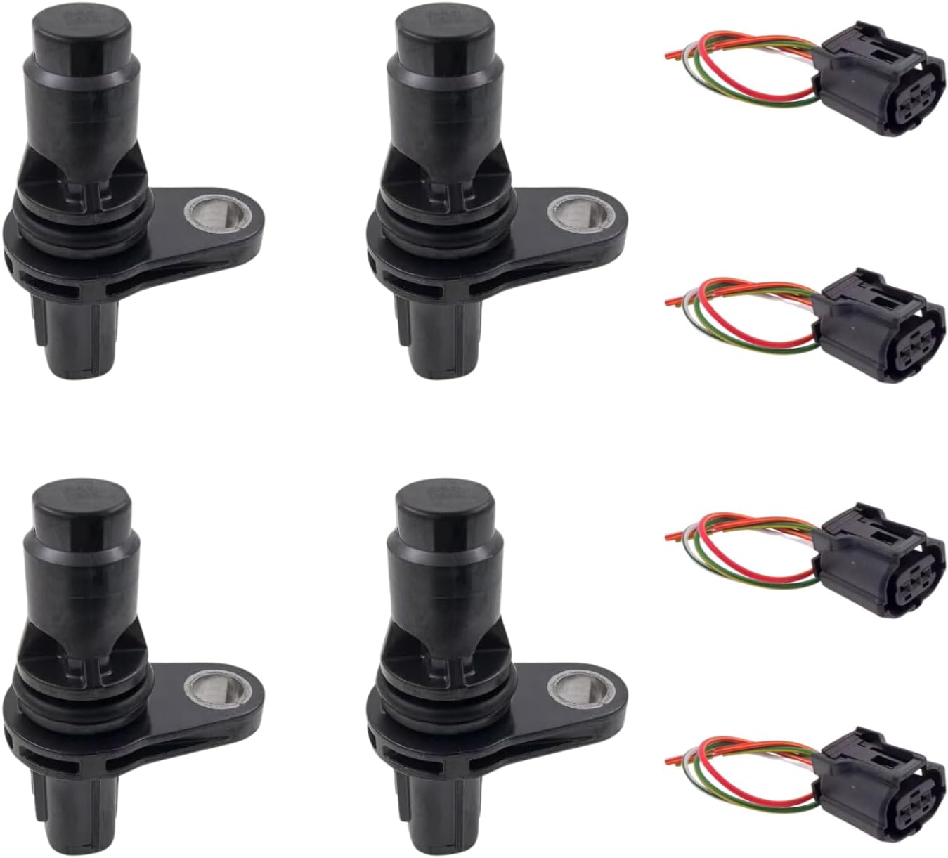 4Pack Camshaft Position Sensor with Connector Replacement for Toyota Lexus Scion Camry Corolla 4Runner Avalon 907-856 2CAM0057 9091905060