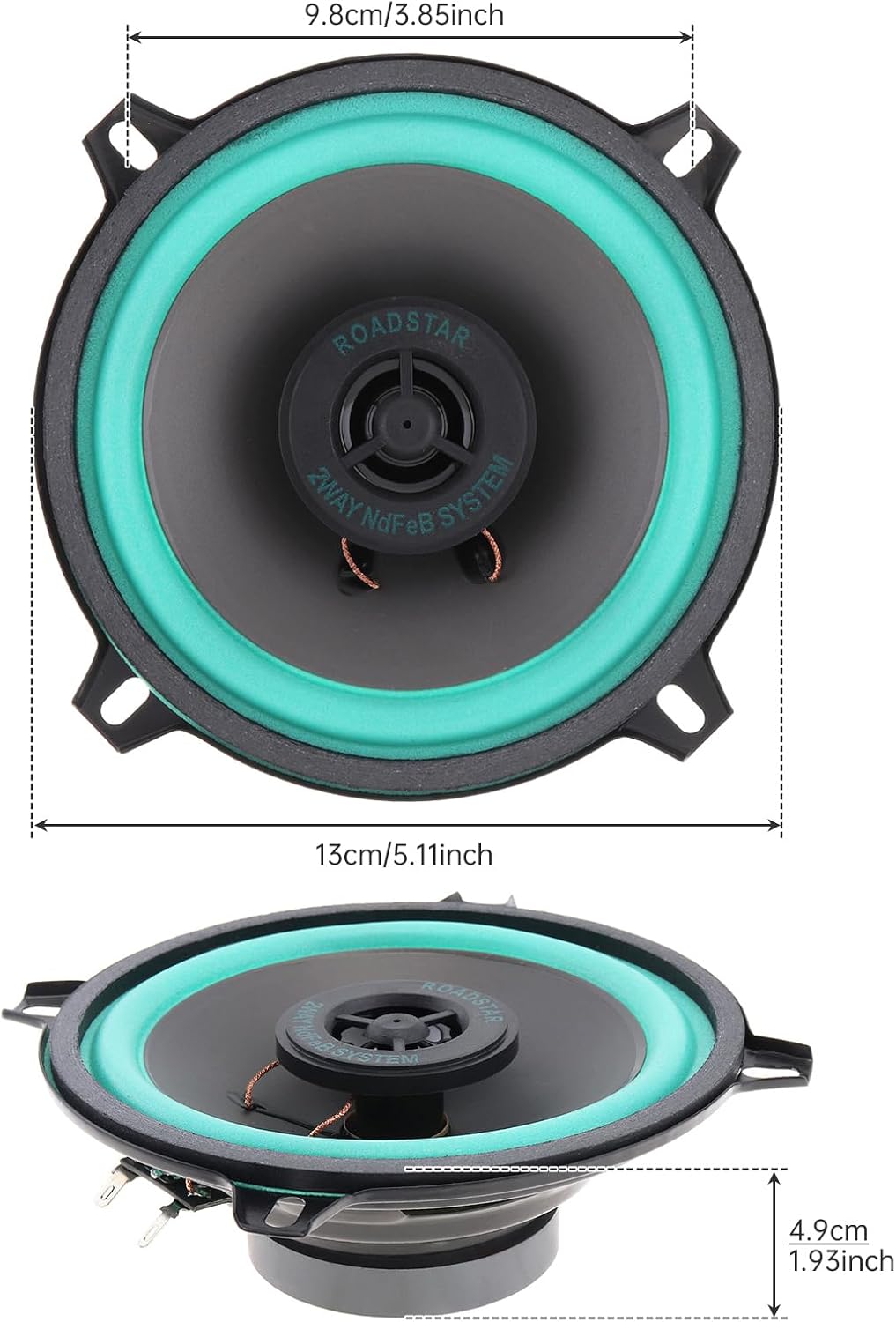 1Pc Car Speaker 5 Inch 100W Car HiFi Coaxial Speaker Door Audio Music Stereo Loudspeaker image 2