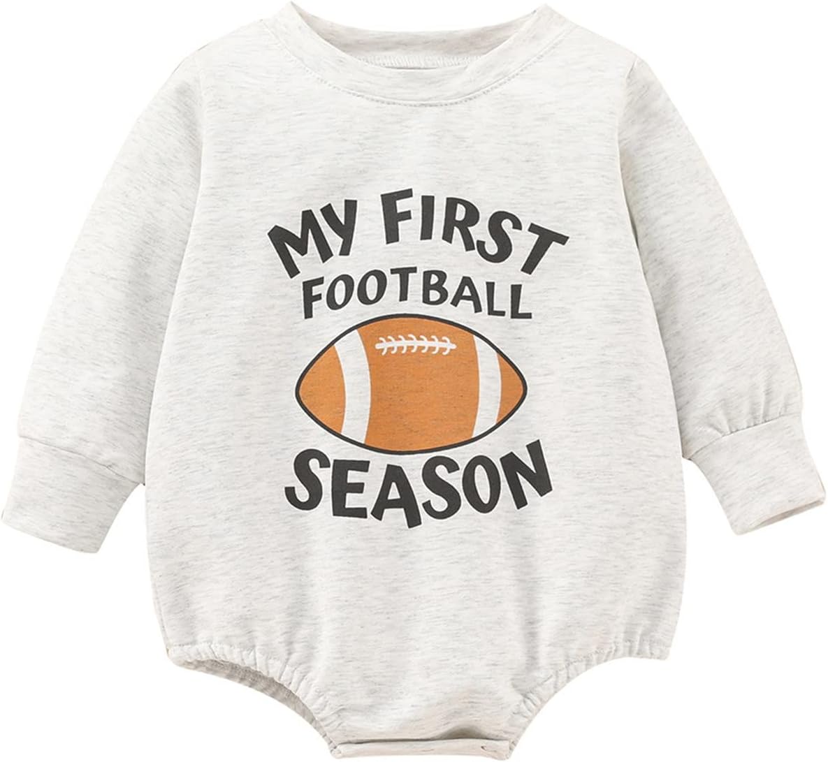 Thermal Boys Baby Boys Girls Cotton Print Football Autumn Long Sleeve Romper Bodysuit Clothes Bear Baby Boy