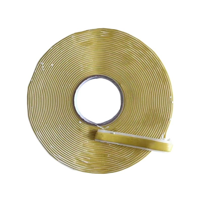 RTM Sealant Vacuum Tape Vacuum Bagging Moulding Sealing Tape Buty 3x12mmx15Meters for Sealing by Vacuum Process (Yellow)