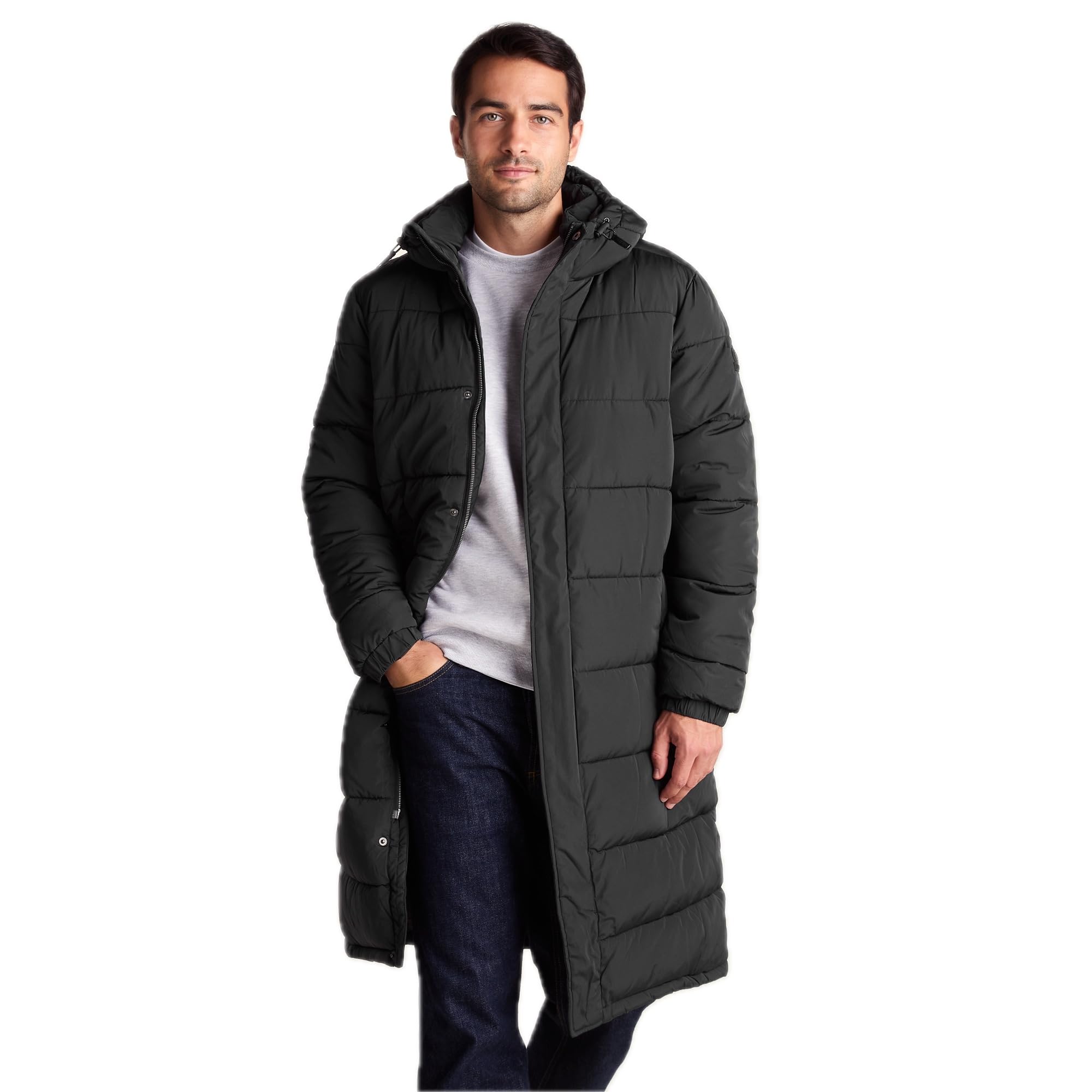 TOG24 Langrick Long Padded Jacket - Black - Men's 3XL