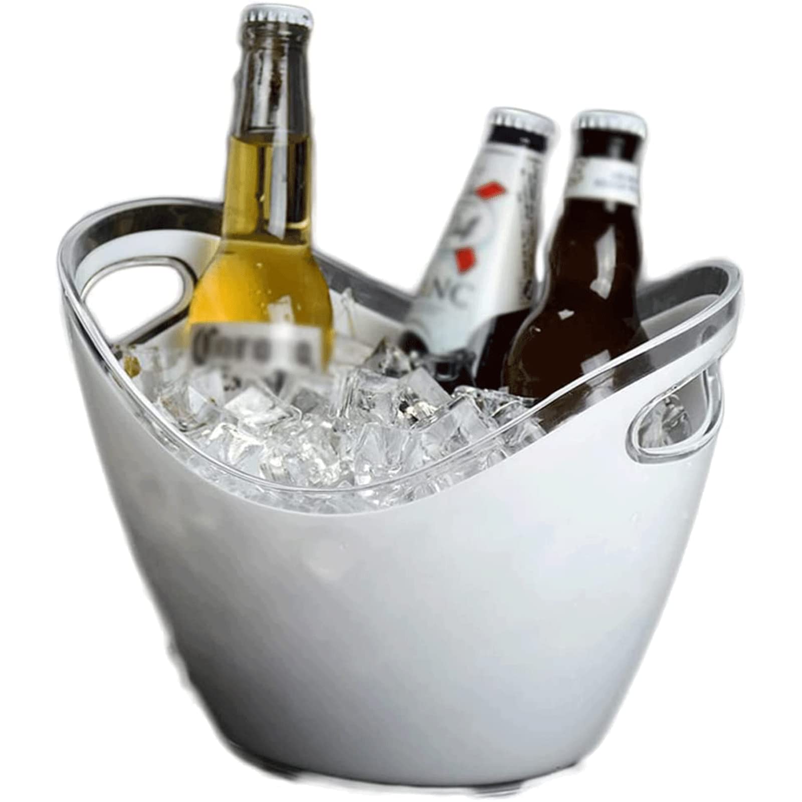 Habiba EIS Eimer Eiskübel in Barrenform, kreativer, langlebiger Mehrzweckbehälter für Barbankette, Kühlkübel für Bier, Champagner, Wein Dauerhaft