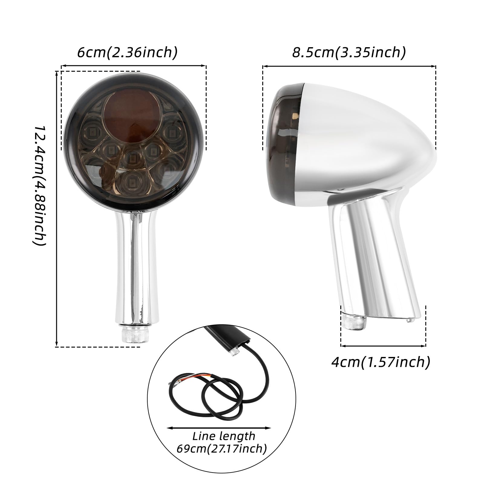 Riloer 1pierre of Motorcycle LED real turn Signals Lights for H - Arley - D - Avison xl883 xl1200 sportster 1992-2021, luz de dirección universal, luz de frenado de servicio